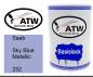 Preview: Saab, Sky Blue Metallic, 252: 500ml Lackdose, von ATW Autoteile West.